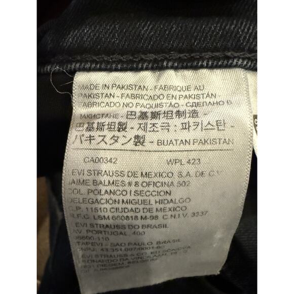 Levis Womens Blue Mid-Rise 311 Shaping Skinny Denim Distressed Jeans Size 29 - Picture 6 of 11